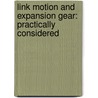 Link Motion and Expansion Gear: Practically Considered door Nicholas Procter Burgh