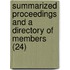 Summarized Proceedings And A Directory Of Members (24)
