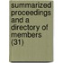 Summarized Proceedings And A Directory Of Members (31)