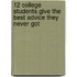 12 College Students Give the Best Advice They Never Got