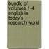 Bundle Of Volumes 1-4 English In Today's Research World