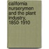 California Nurserymen and the Plant Industry, 1850-1910