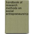 Handbook Of Research Methods On Social Entrepreneurship