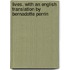 Lives. with an English Translation by Bernadotte Perrin