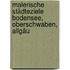 Malerische Städteziele Bodensee, Oberschwaben, Allgäu