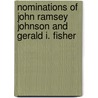 Nominations of John Ramsey Johnson and Gerald I. Fisher door United States Congress Senate