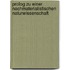 Prolog zu einer Nachmaterialistischen Naturwissenschaft