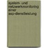 System- Und Netzwerkmonitoring Einer Asp-dienstleistung