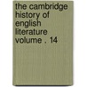The Cambridge History of English Literature Volume . 14 by Sir Adolphus William Ward