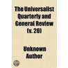 The Universalist Quarterly and General Review Volume 20 door Unknown Author
