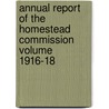 Annual Report of the Homestead Commission Volume 1916-18 door Massachusetts Homestead Commission