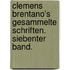 Clemens Brentano's Gesammelte Schriften. Siebenter Band.