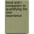 Excel And R Companion To Quantifying The User Experience