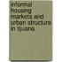 Informal Housing Markets And Urban Structure In Tijuana.