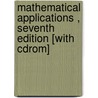 Mathematical Applications , Seventh Edition [With Cdrom] by Ronald Harshbarger