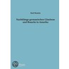 Nachklänge Germanischen Glaubens Und Brauchs In Amerika by Karl Knortz