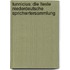 Tunnicius: Die Lteste Niederdeutsche Sprichwrtersammlung