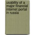 Usability of a Major Financial Internet Portal in Russia