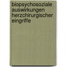 Biopsychosoziale Auswirkungen herzchirurgischer Eingriffe door Hans-Bernd Rothenhäusler