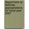 Department of Defense Appropriations for Fiscal Year 2007 door United States Congress Senate