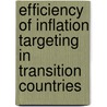 Efficiency of Inflation Targeting in Transition Countries door Helena Chytilova