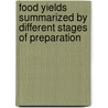 Food Yields Summarized by Different Stages of Preparation door United States Government