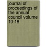 Journal of Proceedings of the Annual Council Volume 10-18 door Episcopal Church Diocese Convention