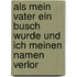 Als mein Vater ein Busch wurde und ich meinen Namen verlor