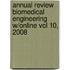 Annual Review Biomedical Engineering W/Online Vol 10, 2008