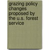 Grazing Policy Changes Proposed by the U.S. Forest Service door United States Congress Senate