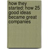 How They Started: How 25 Good Ideas Became Great Companies door David Lester