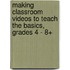 Making Classroom Videos to Teach the Basics, Grades 4 - 8+