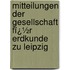 Mitteilungen Der Gesellschaft Fï¿½R Erdkunde Zu Leipzig
