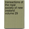 Transactions of the Royal Society of New Zealand Volume 29 door Royal Society of New Zealand