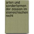 Arten Und Sonderformen Der Zession Im Sterreichischen Recht