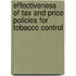 Effectiveness of Tax and Price Policies for Tobacco Control