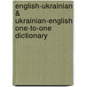 English-Ukrainian & Ukrainian-English One-to-one Dictionary by K. Volobuyeva