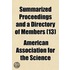 Summarized Proceedings and a Directory of Members Volume 13