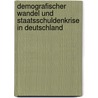 Demografischer Wandel Und Staatsschuldenkrise in Deutschland door Franziska Bothe