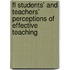 Fl Students' And Teachers' Perceptions Of Effective Teaching