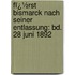 Fï¿½Rst Bismarck Nach Seiner Entlassung: Bd. 28 Juni 1892