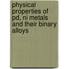 Physical Properties of Pd, Ni Metals and Their Binary Alloys door Sevgi Ozdemir Kart
