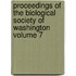 Proceedings of the Biological Society of Washington Volume 7