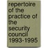 Repertoire of the Practice of the Security Council 1993-1995