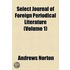 The Select Journal of Foreign Periodical Literature Volume 1