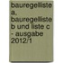 Bauregelliste A, Bauregelliste B Und Liste C - Ausgabe 2012/1
