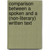 Comparison between a spoken and a (non-literary) written text door Sylvia Hadjetian