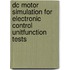 Dc Motor Simulation For Electronic Control Unitfunction Tests