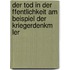 Der Tod in Der Ffentlichkeit Am Beispiel Der Kriegerdenkm Ler