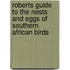 Roberts Guide to the Nests and Eggs of Southern African Birds